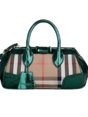 Burberry Prorsum “The Blaze” python skin trim medium size bag